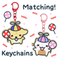 Suni & Luna Silly Matching Keychains (PRE-ORDER)