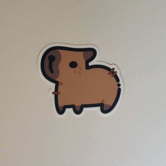 Capybara Clear Sticker