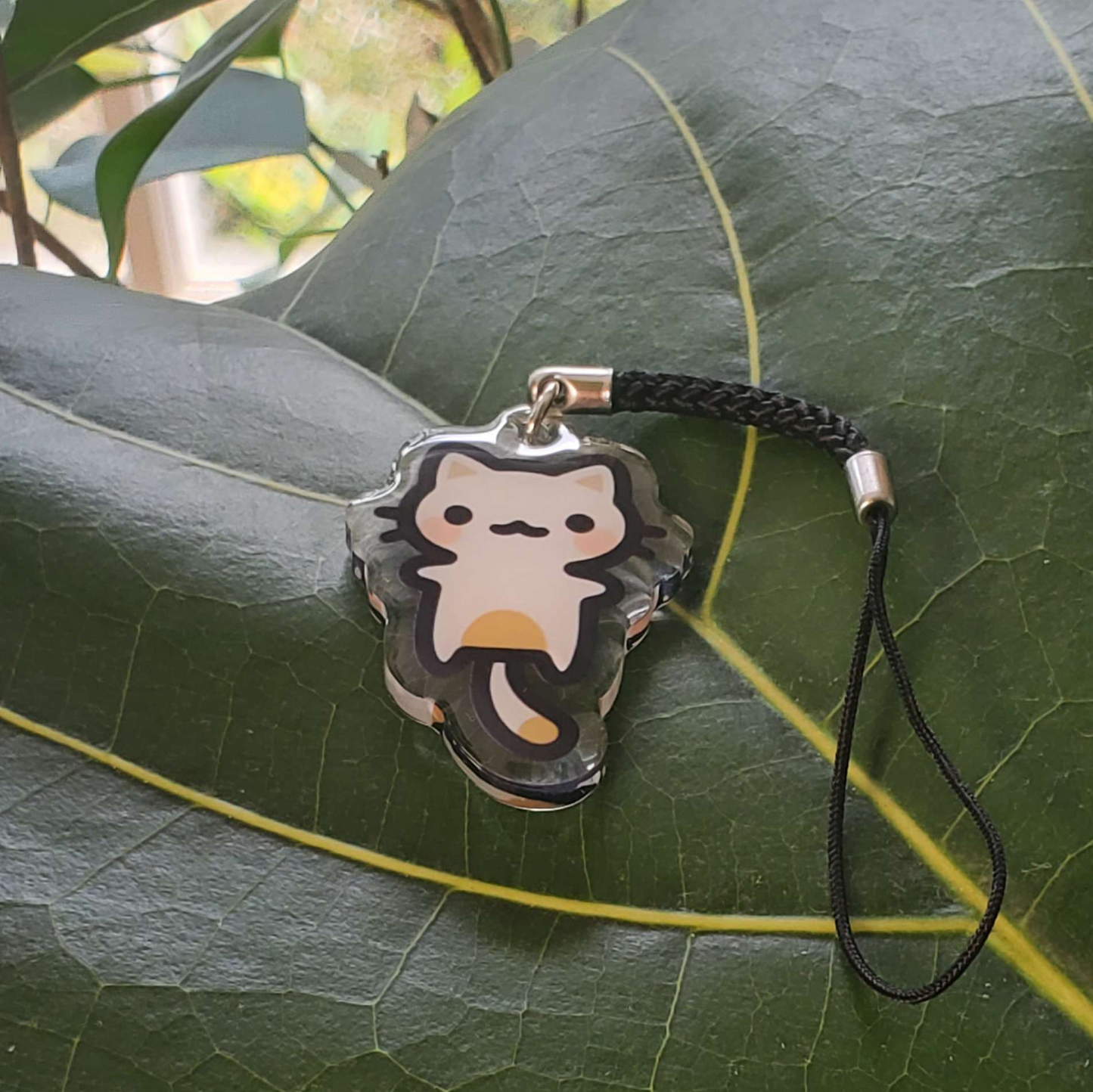 Calico Cat Double Sided Acrylic Charm