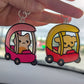 Suni & Luna Car Matching Keychains