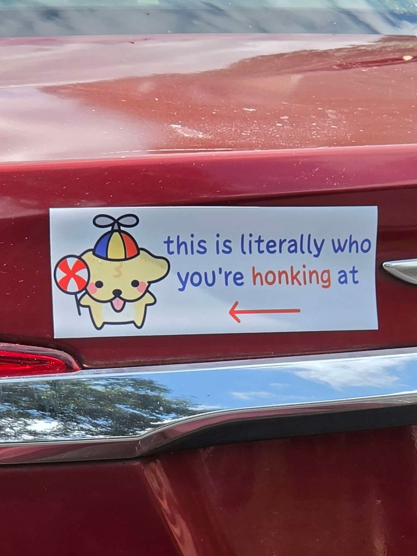 This is Who You're Honking at Bumper Magnet