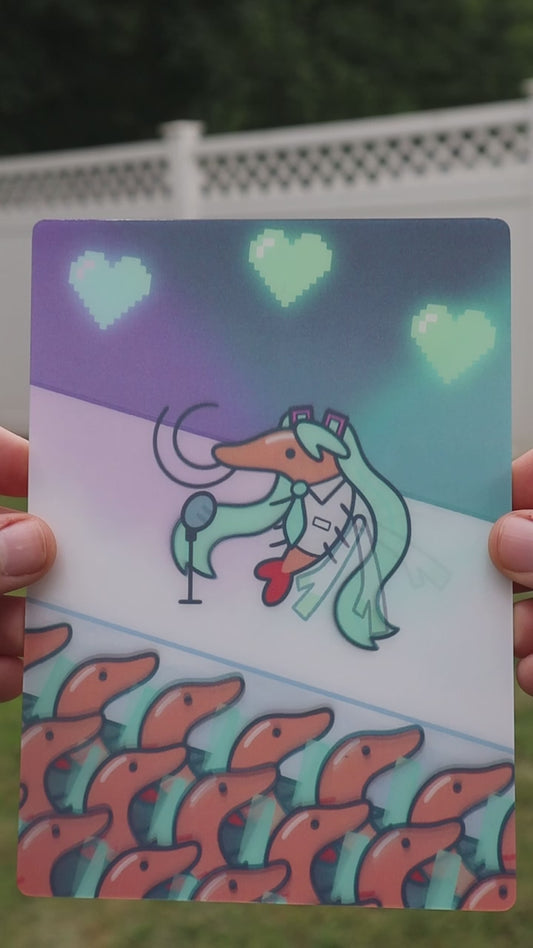 Miku Shrimp Lenticular Print