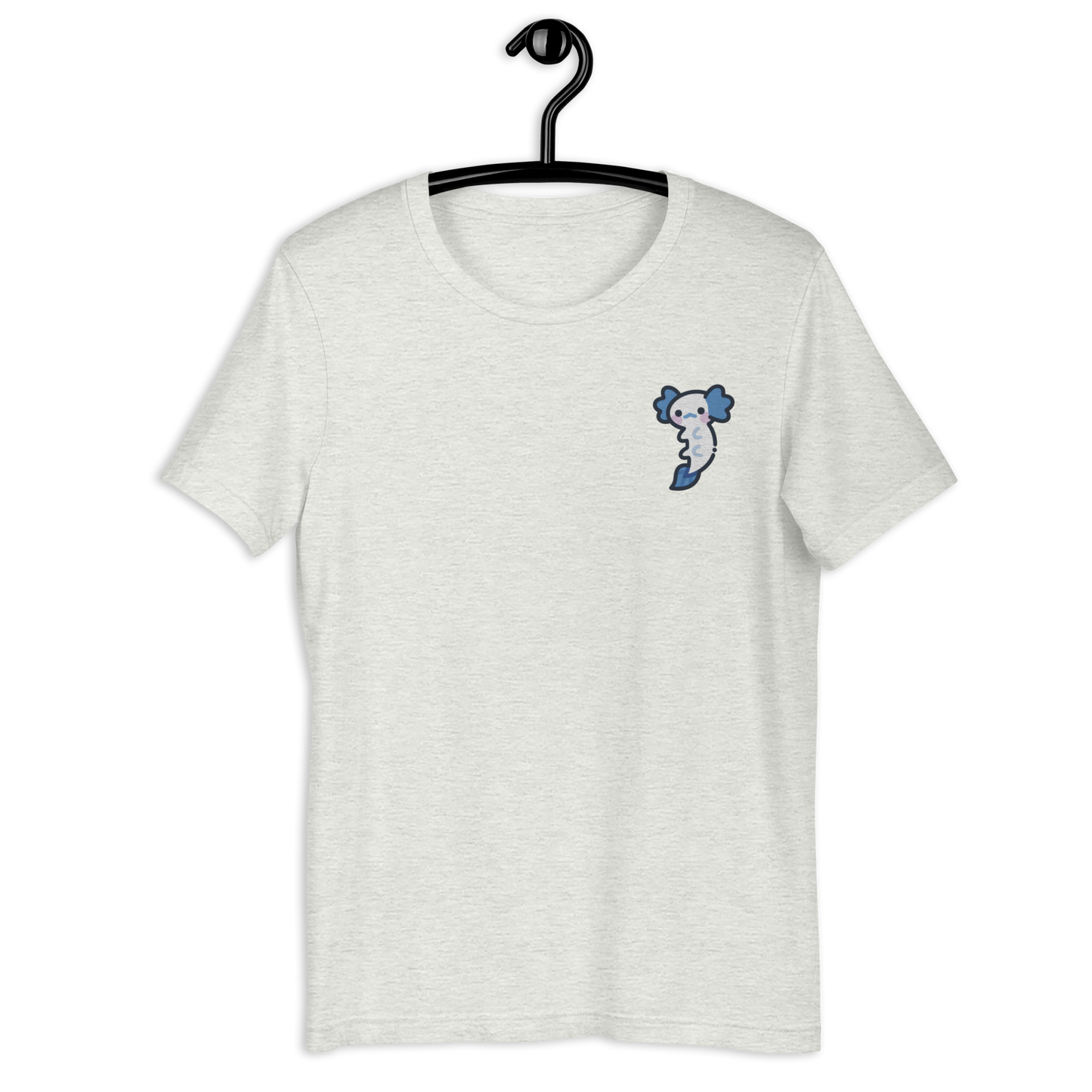 Blue Axolotl Embroidered T-Shirt