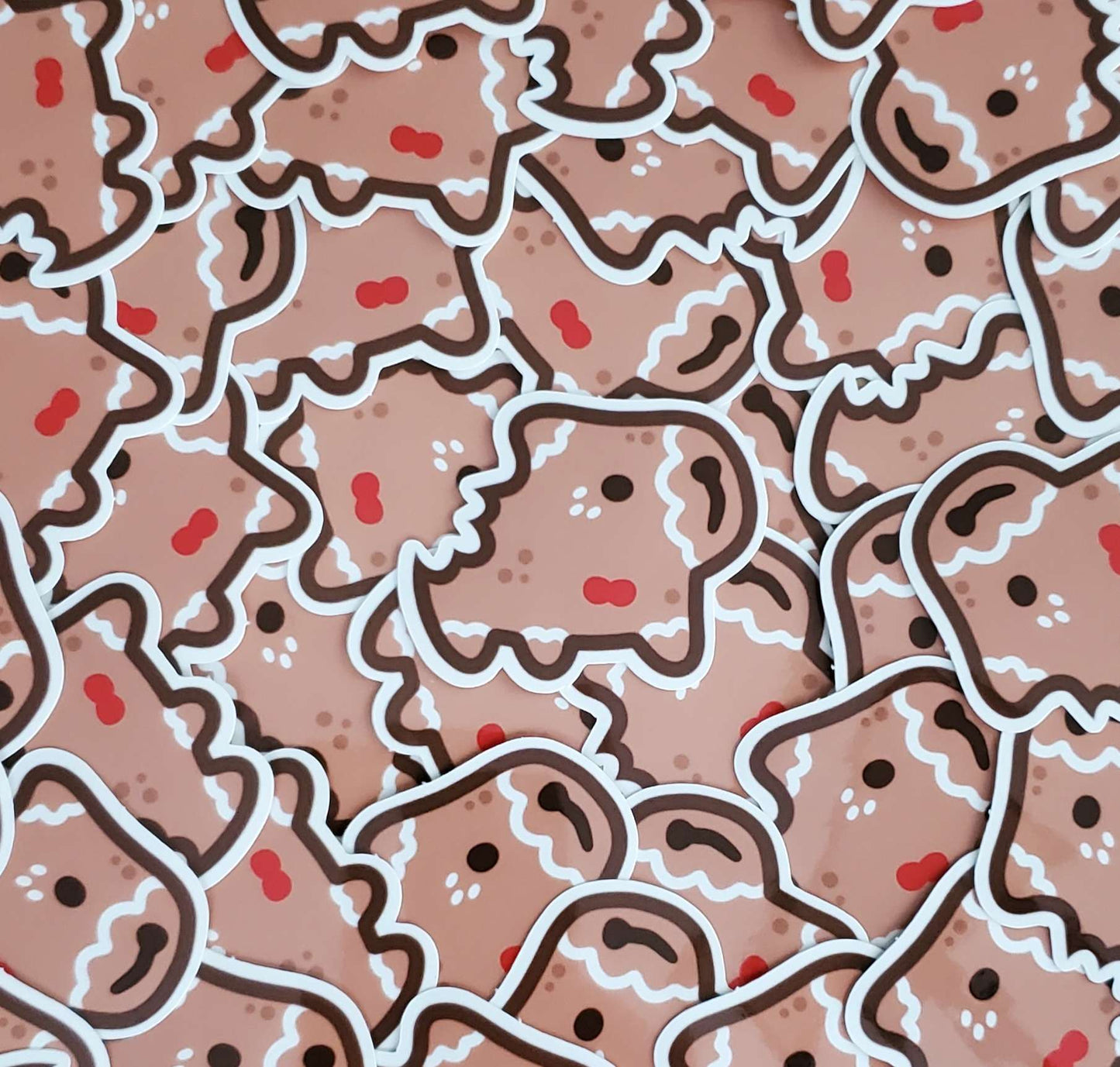 Gingerbread Capybara Sticker