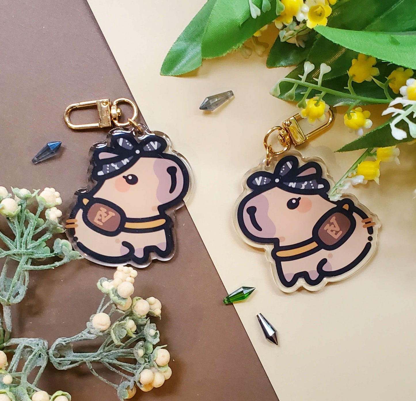 Capybara Drip Girl Charm