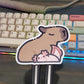 Capybara & Axolotl Nap Sticker