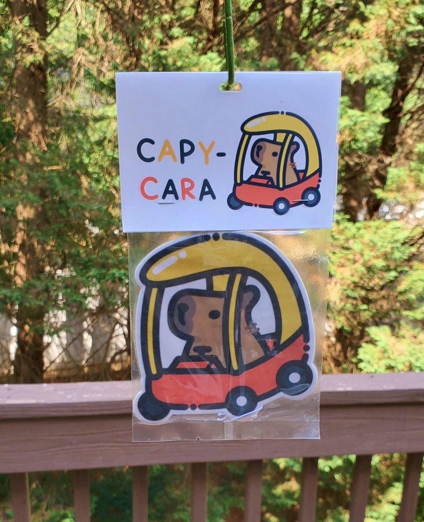 Capybara Car Air Freshener (Double Sided)