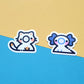 Cat & Axolotl Friend Stickers